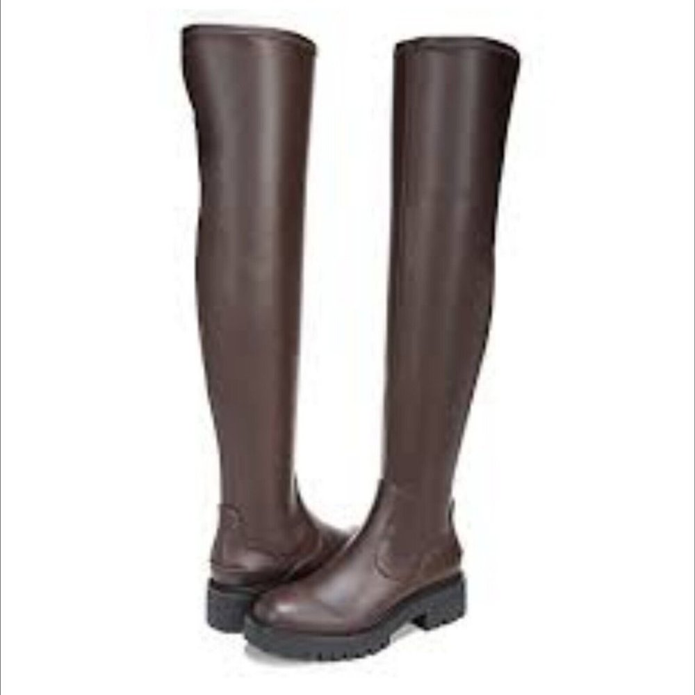 Franco Sarto Women's Brown Fera Over-the-Knee Vegan Boots WC 56020 Size 7.5M
